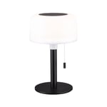 Bartja bordlampe oppladbar via USB eller solcelle 2700 Kelvin IP44 - Svart