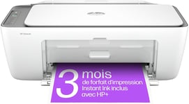 Deskjet 2820E Imprimante Tout En Un-Jet D'Encre Couleur-3 Mois D¿Instant Ink Inclus Avec+Photocopie,Scan,Impression,Wifi)