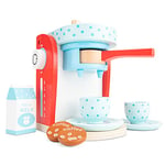 New Classic Toys- Master Ensemble-Machine à Café, 10700, Multicolore (Rouge)