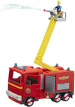 NEW Fireman Sam Electronic Spray & Play Jupiter Fire Engine With Lights & Sounds