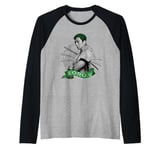 One Piece Roronoa Zoro Live Action Straw Hat Pirate Hunter Raglan Baseball Tee