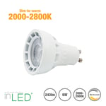 inLED GU10 6W CCT dimbar LED spotlight 2000K-2800K dim-to-warm