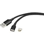 Renkforce - Câble usb usb 2.0 usb-a mâle, USB-Micro-B mâle 1.00 m noir connecteur magnétique RF-4746074