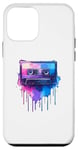 Coque pour iPhone 12 mini Splash Art Lecteur de Cassette Musique Magnétophone