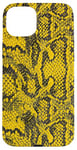 iPhone 15 Plus Yellow Pattern Snake Case