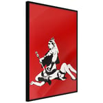 Plakat - Banksy: Queen Victoria - 30 x 45 cm - Sort ramme