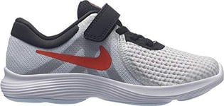 Nike Mixte Enfant Revolution 4 SD (PSV) Chaussures de Cross, Weiß (Pure Platinum/Team Orange-Blac 001), EU