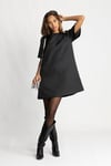 Bertine Bow Dress - Black