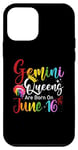 Coque pour iPhone 12 mini Les reines des Gémeaux sont nées le 16 juin, anniversaire d'une fille Gémeaux