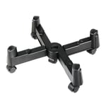 Hama PC Stand with Casters | For Standard PC Towers up to 25.5 cm Wide | "X" Shape with 5 Wheels | Black