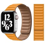 GENUINE APPLE LEATHER LINK WATCH STRAP 44MM 45MM 40MM 41MM - S/M & M/L RETAIL