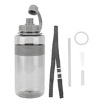 Urheiluvesipullo Kannettava 1500 ml Muovinen Outdoor Fitness -vesipullo pillillä kuntosalille