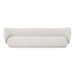 Ferm Living - Rico Sofa 4-Seater Bouclé Off White - Soffor