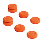 Skull & Co. Skin, CQC and FPS Thumb Grip Set Joystick Cap Analog Stick Cap for Nintendo Switch Pro Controller & PS5 / PS4 / Slim/Pro Controller - Candy Orange, 3Pairs(6pcs)