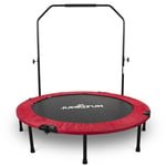 Mini Trampoline Fitness Jump4fun Pliable Double-Bar - Ø122cm - Rouge