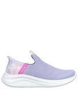 Skechers Junior Girls Ultra Flex 3.0 Colory Trainer, Purple, Size 13.5 Younger