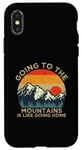 iPhone X/XS Mountain Hiker Fun Going to the Mountains is like going Home Case