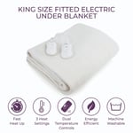 King Size Electric Under Blanket with Overheat Protection, 65W Carmen C81191