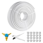 VEVOR Tuyau PEX AL PEX Chauffage Sol 200 m Rouleau Tube PEX-AL-PEX Composite Aluminium-Plastique Φ 16 mm Épaisseur 2 mm Barrière Oxygène Tuyau pour Chauffage Liquide Sol Gaz Eau Chaude Froide Maison