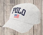 Polo Ralph Lauren Fleece USA  American Flag classic Cap Hat coffon Grey