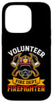 Coque pour iPhone 14 Pro Emblème de pompier Brave Hero Fire Dept