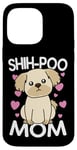 Coque pour iPhone 14 Pro Max Shih-Poo Maman Fête des Mères Grand-mère Chien Maman