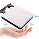 USB 3.0 DVD RW CD Writer Slim Optical Drive Burner Reader Player Tray Type Portable Pour Windows Mac OS No Drive,KLJ50