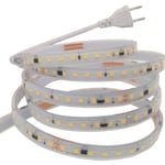 230V LED Strip 10W 2700K 50m, direkte tilkobling til 230V