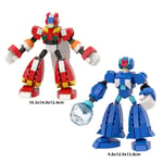 MOC Mega Man Ice & Fire Man Building Block Rockman Robot Model Kid Gifts 2 Piece