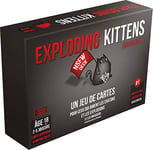 Asmodee - Exploding Kittens : NSFW - Nouvelle Edition - Jeu d'Ambiance pour Adultes dès 18 ans - Jeu de Société avec Cartes - 2 à 5 Joueurs - 15 Min - Version Française