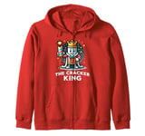 Cracker King Funny Christmas New Year's Eve Party Cracker Zip Hoodie