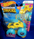 HOT WHEELS MONSTER TRUCKS 1:64 GOOD LUCK TROLLS WITH CONNECT CRASH CAR 2023, NEW