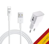 Chargeur iPhone 6/7/8/Plus/X/ios10 1.5A + câble | LIVRAISON GRATUITE