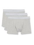 Calvin Klein - Men's Underwear Multipack - Low Rise - Calvin Klein Trunks 3 Pack - Signature Waistband Elastic - Grey Heather - Size XL