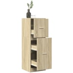 Torana - Armoire d'apothicaire chêne sonoma 40x41x118 cm bois ingénierie