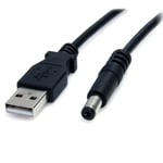 StarTech.com Câble d'alimentation USB vers prise DC de 91 cm - Cordon USB vers connecteur Type M 5V (USB2TYPEM)