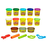 Play-Doh - 13 Pots de Pate à Modeler (10 de 84g et 3 de 56g) - Thème Dinosaures