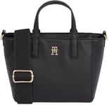 Tommy Hilfiger TH SOFT LOGO MINI TOTE AW0AW16907 TH SOFT LOGO MINI TOTE AW0AW16907, Noir, OS, Noir (noir), Fourre-tout