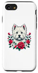 Coque pour iPhone SE (2020) / 7 / 8 Roses Flowers West Highland White Terrier Westie