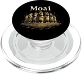 Moai Statues Rapa Nui Stone Heads Historical Monuments PopSockets PopGrip for MagSafe