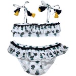 Maillots de bain enfant Lison Paris  Maillot de bain bikini blanc fleuri - 10 ans