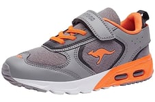 KangaROOS Unisex KX-Cus EV Sneaker, Ultimate Grey/Flame, 5.5 UK