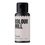 Colour Mill Aqua Blend Food Colouring Liquid Taupe - Edible Food Paint for Royal Icing, Macarons, Meringue, Fondant, Jellies, Beverages and More - 20 ml