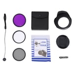 67Mm Uv Cpl Lens Filter Kit With Pouch Lens Cap Hood Photography Accessory