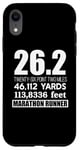 Coque pour iPhone XR 26,2 MILES 46,112 YARDS 313,886 PIEDS MARATHON COURNER Meme