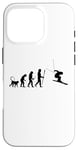 Coque pour iPhone 16 Pro Skieur Evolution Passionné de ski