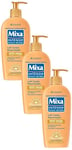 Mixa Intensif Peaux Sèches Lait Corps Nourrissant, 250ml (Lot de 3)