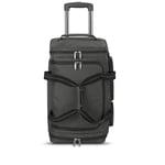 Solo New York Leroy Carry-On Wheeled Duffle Bag, 49L Capacity, Grey, 56cm