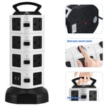 Surge Protector Tower Power Strip Tower Power Outlet Tower Extension Cord 4 Tier