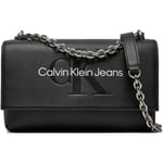 Calvin Klein Jeans Taske SCULPTED EW FLAP W/CHAIN25 MONO K60K612221